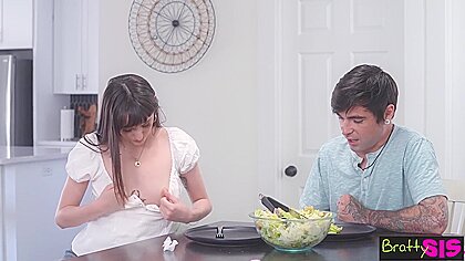 Lana Only Wants Sweet Sweet Stepbro Cock For Her Dinner & Desert