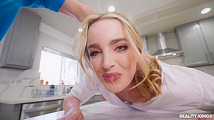 Maid Gets Down And Dirty